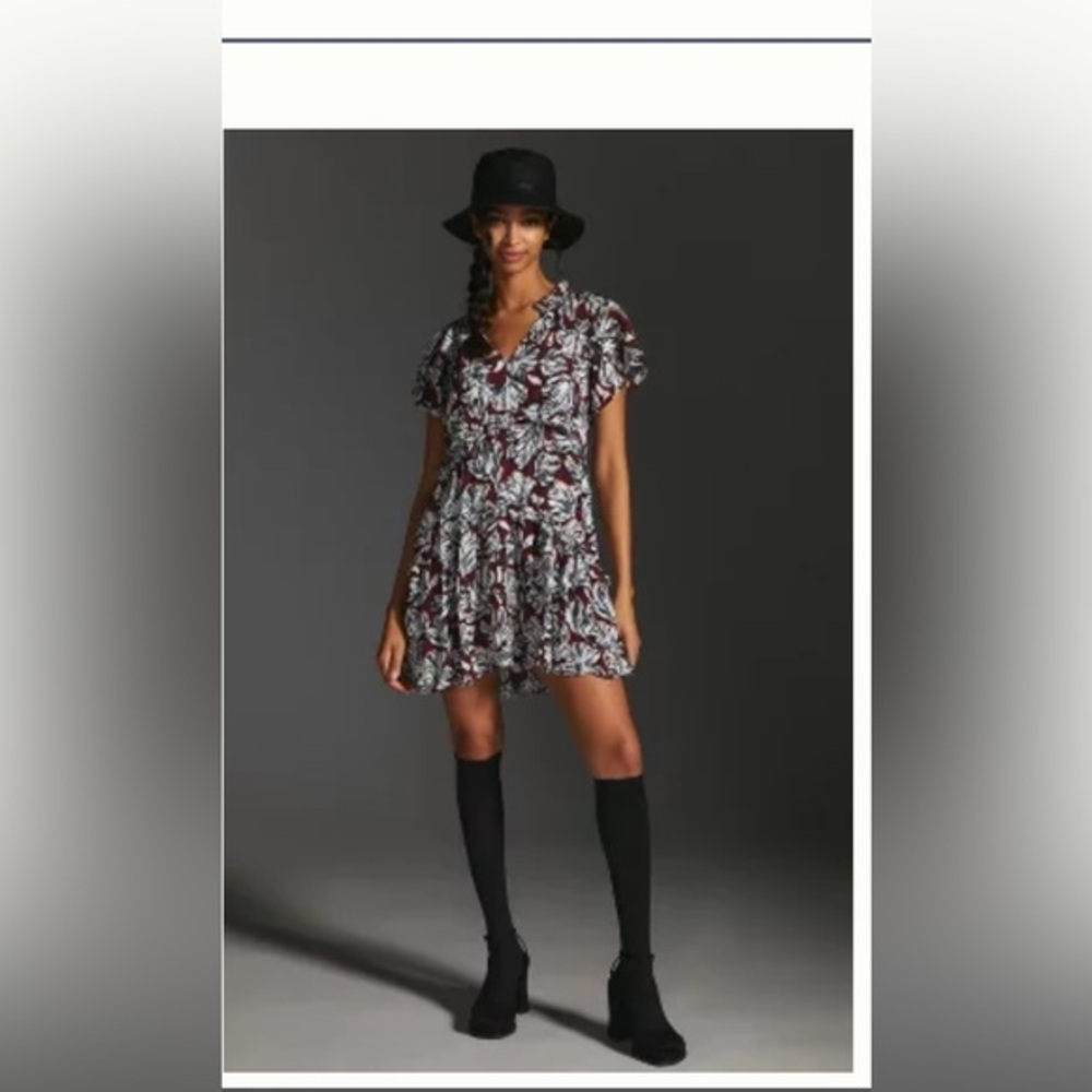Anthropologie Robin Tiered Mini Dress🌸 Host Pick
